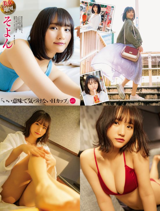 小誌グラビアページ・美女地図（モデル：そよん）